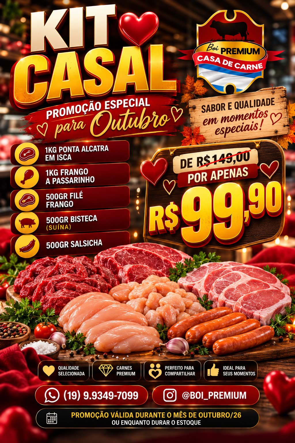 Kit Casal Outubro por R$ 99,90