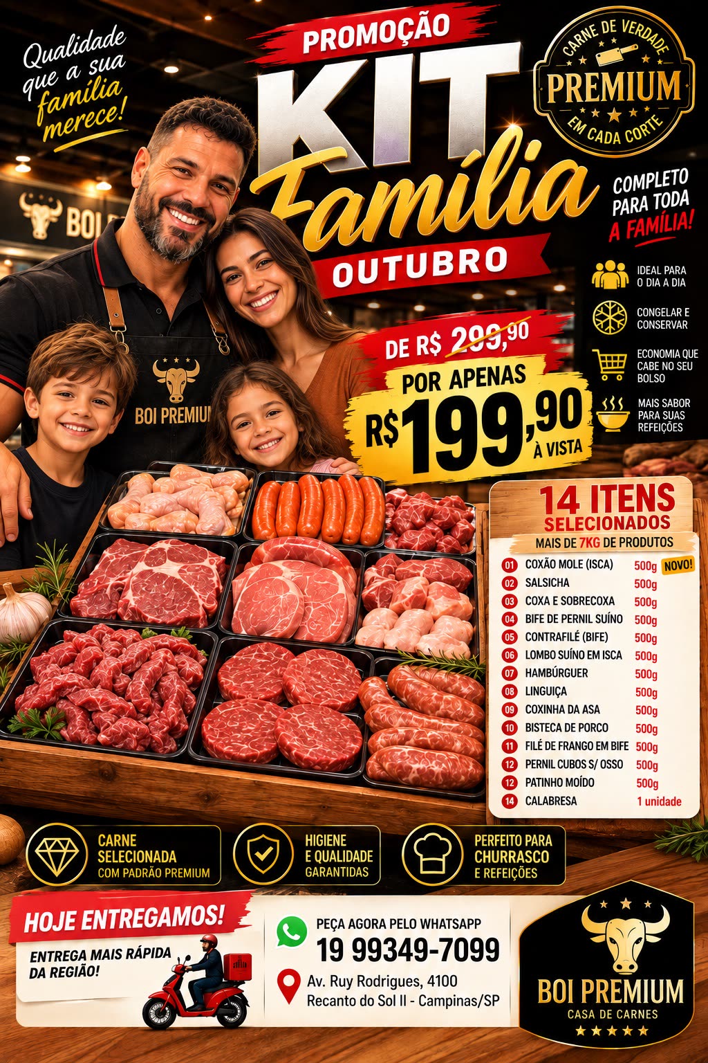 Kit Família Outubro por R$ 199,90